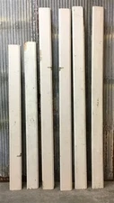 6 Wood Trim Pieces, Architectural Salvage, Reclaimed Vintage Wood Baseboard A3