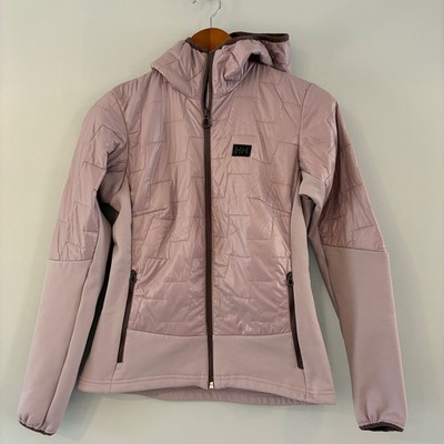 Helly Hansen Hybrid Jacket Wom XS Pink Lifaloft Insulated Hood Quilted Ski Hike