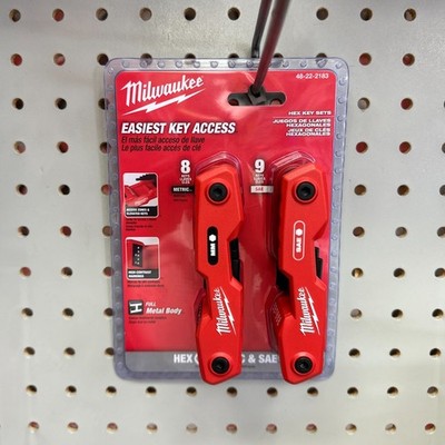 Milwaukee  17 Key Folding Hex Key SAE/Metric Sets