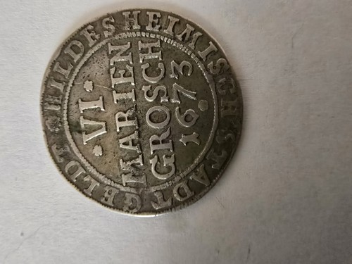 1673 Hildeshiem germany VI Marien Grosch silver