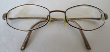 Liz Claiborne Eyeglasses Full Rim Wire Copper Gold Tone Oval L264 W57 130