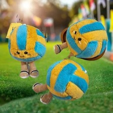 Jellycat Amuseables Volleyball Plush Keychain Sport Bag Charm Cute Gift-USA