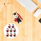  8 Pcs Graduation Stuffed Animal Cute Bear Bouquet Mini Bears Figures