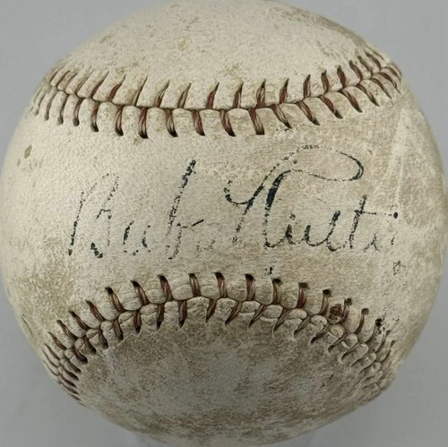 Babe Ruth Single Signed Spaldings Baseball- JSA LOA Rare Authentic Baseball
