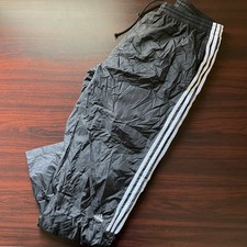 Vintage Adidas Track Pants With Logo Detailing Nylon Black Size Large