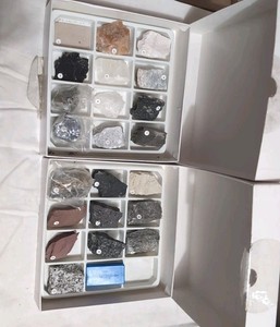 Mineral Identification Kit, Rock Samples Studying Geology &Earth Science Wards