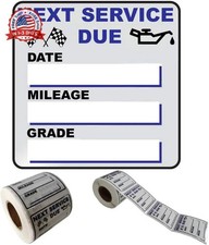 Oil Change Stickers, 300 Pcs 2 x 2 Inches Clear Oil Change Window Stickers for V