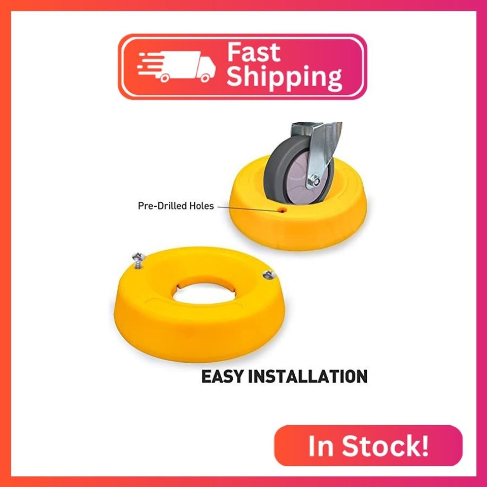 HOXWELL 2 Pcs Wheel Dock for Trailer Tongue Jack, Heavy Duty Wheel Dock ...