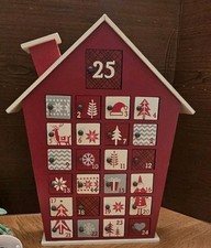Advent Calendar, Wooden House 2025 Christmas German Style, Doors