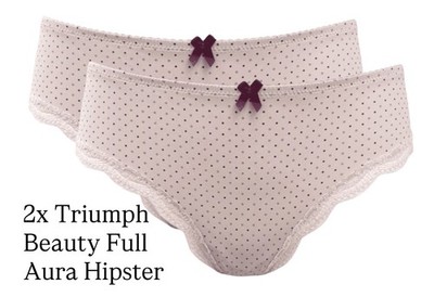 Triumph Hipster Slip Beauty-Full Aura 36 38 versch. Farben NEU 2er Pack