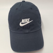 Nike Hat Strapback Black White S1ZE Heritage86 Swoosh Logo Casual Dad Cap Men