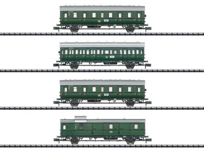 Minitrix T18724 - Personenwagen Set Nahverkehr um Hamburg DB Ep.III 4-teilig
