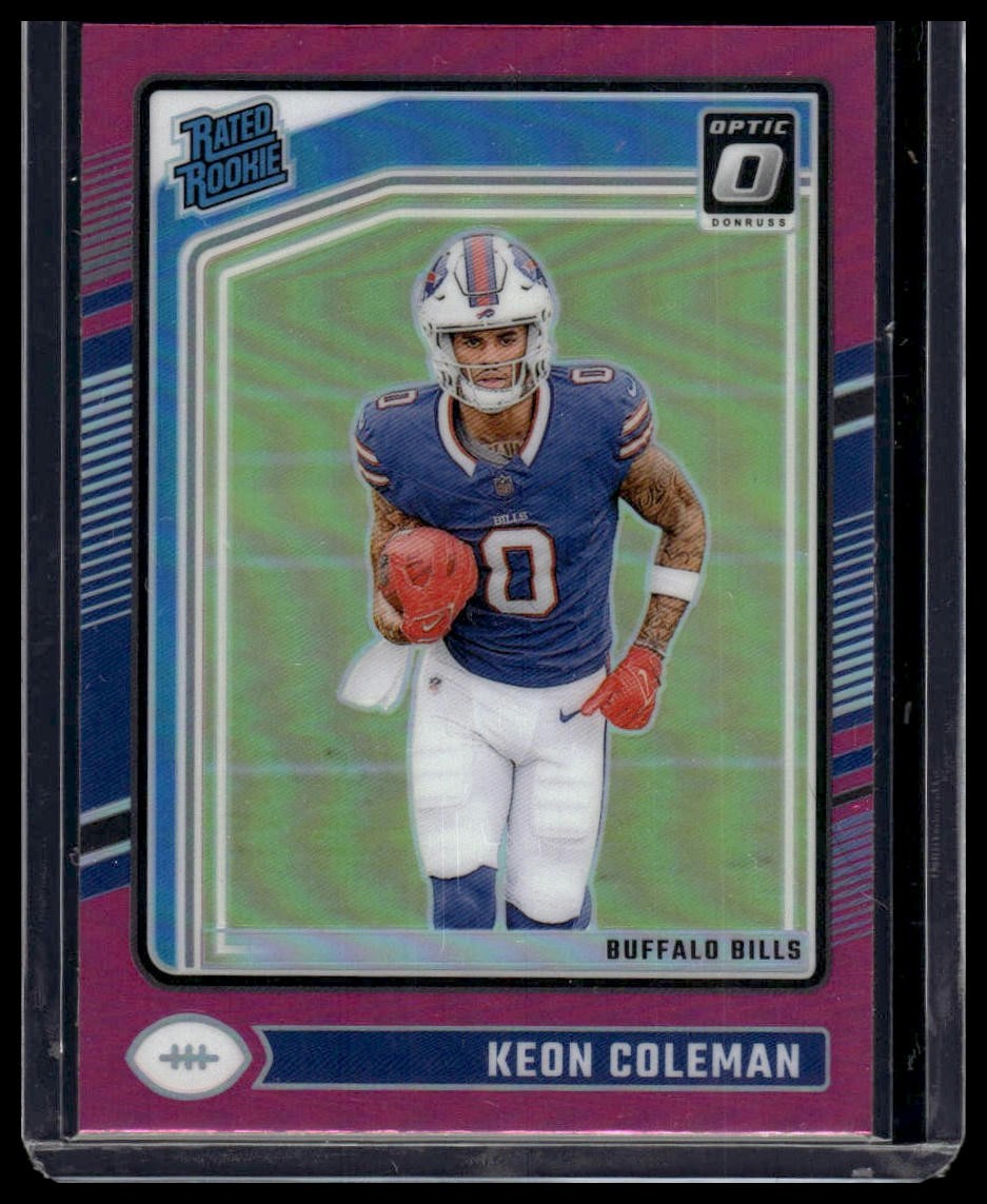 2024 Donruss Optic #263 Keon Coleman Pink