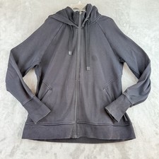 Athleta Jacket Womens 1X Black Full Zip Hooded Pockets Outdoor Activewear