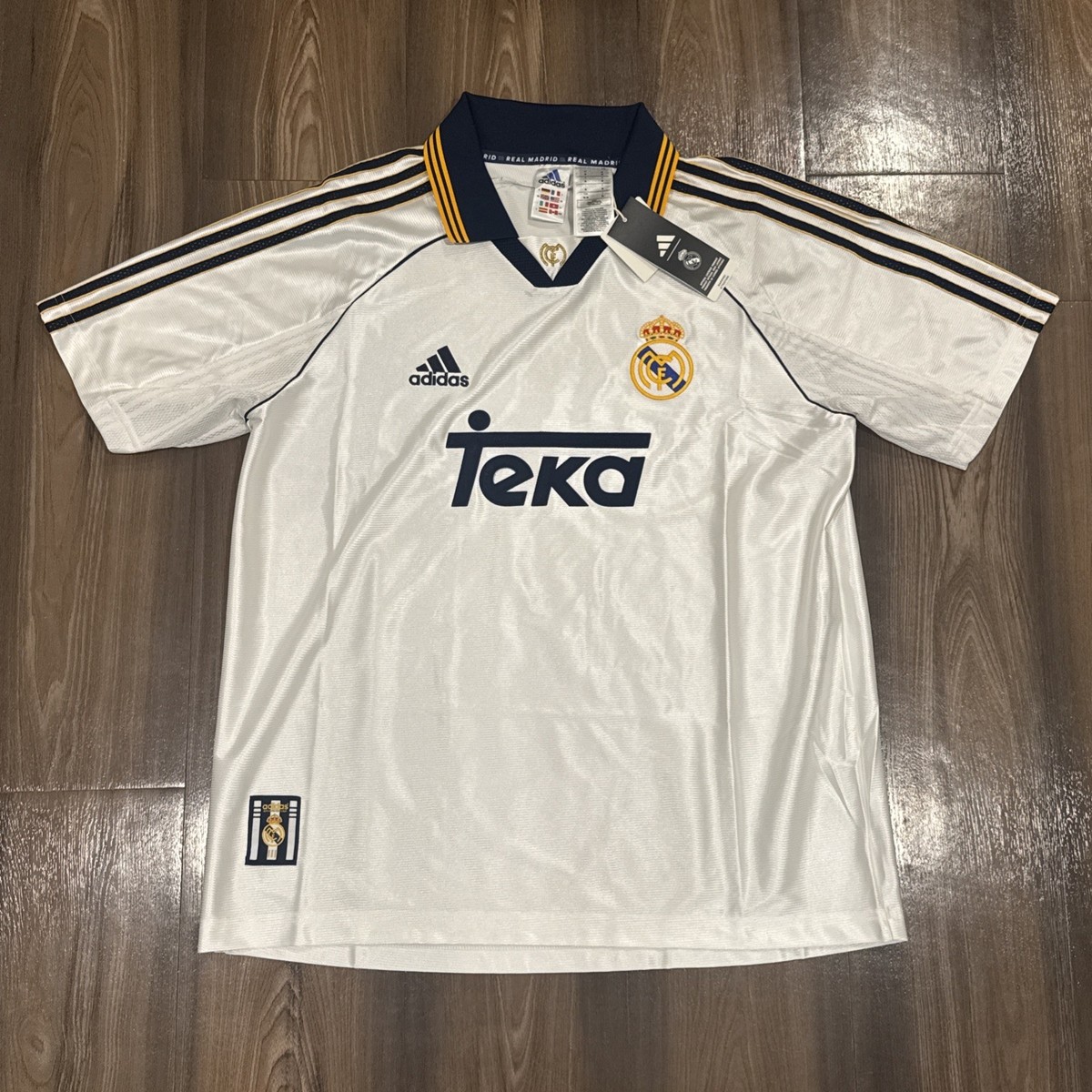 Adidas Real Madrid 99/00 Men's Home Jersey White Size M JJ3801