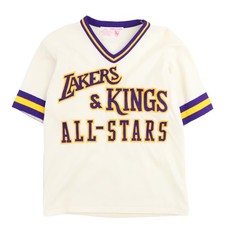 Vintage Los Angeles Lakers Kings All Stars Baseball Jersey Size Large