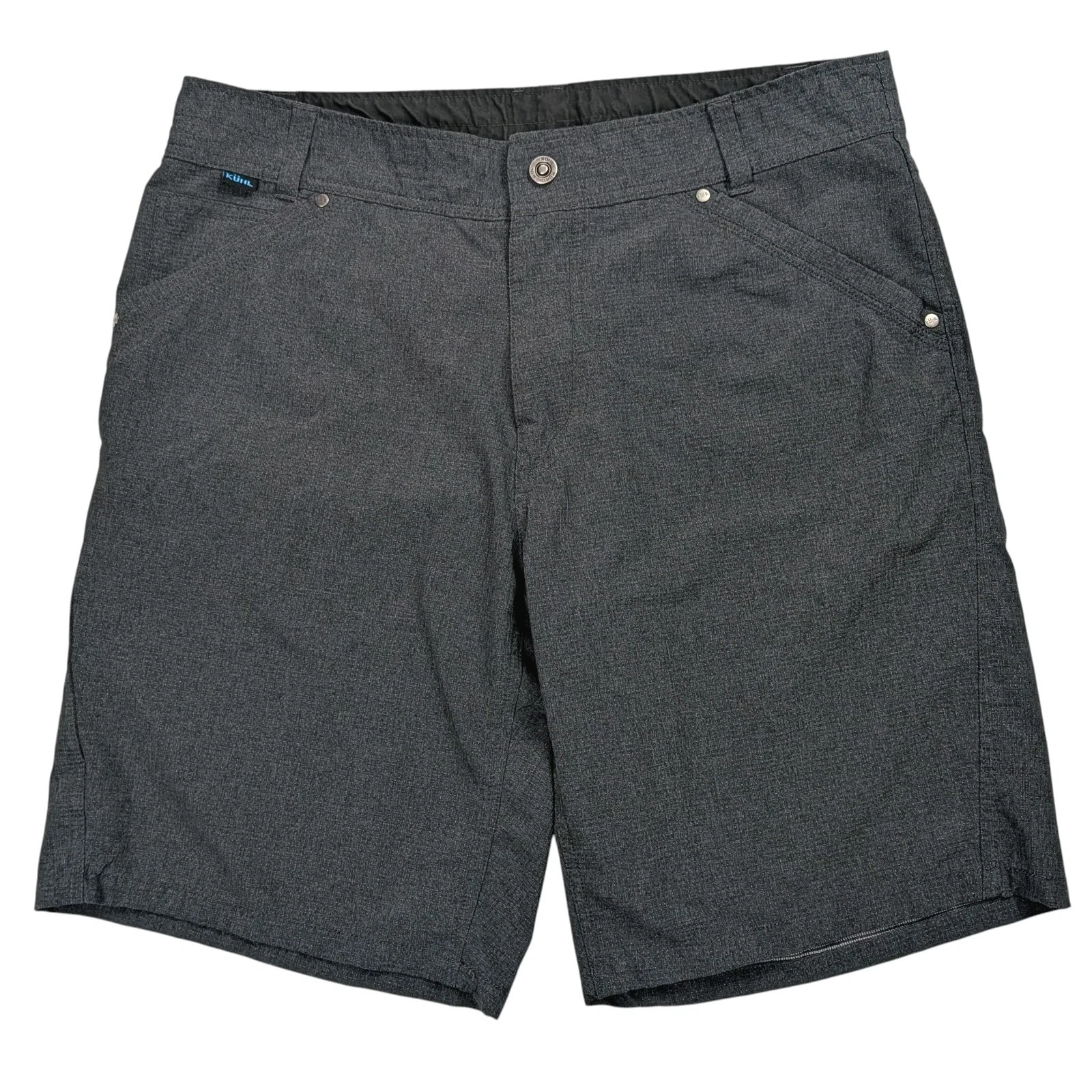 Kuhl Vortex Vent Shorts Men 36 Perforated Wicking Performance Grid Hiking Travel