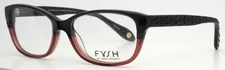 FYSH 3517 221 Grey Rose Womens Rectangle Full Rim Eyeglasses 53-16-140 B:37