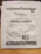 Cardinal Health Tracheostomy Care Tray With Gloves; 16 Piece Kit 6 Kit Bundle