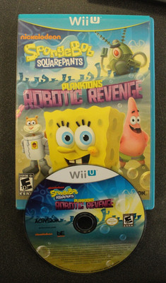 SpongeBob SquarePants: Plankton's Robotic Revenge (Nintendo Wii U, 2013) TESTED