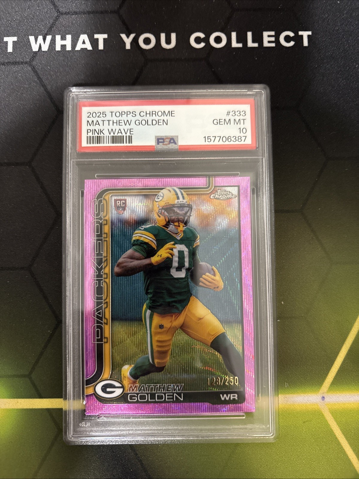 Matthew Golden Topps Chrome #333 Pink Wave