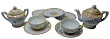 Vintage 1940's Childs Tea Set made in Japan couple minor chips  some glaze loss