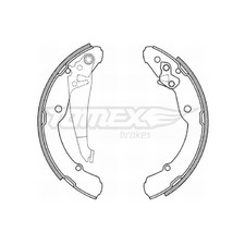 Bremsbackensatz hinten f&uuml;r Seat Inca 6K9 id60464