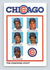1986 Gatorade Chicago Cubs Amaro / Connors / Oates / Vukovich / Billy Williams