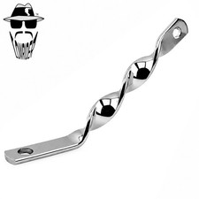 ORIGINAL LOWRIDER Flat Twisted Headlight Bracket Mount Chrome Universal Bicycle.