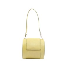 BVLGARI B-ZERO1 Handbag Leather Yellow Green Gold Hardware #RC4104