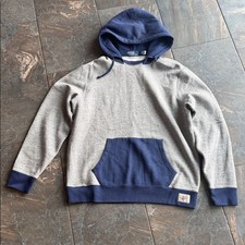 Polo Ralph Lauren RL ColorBlock Comfy Hoodie Men's SZ L Grey Heather Navy