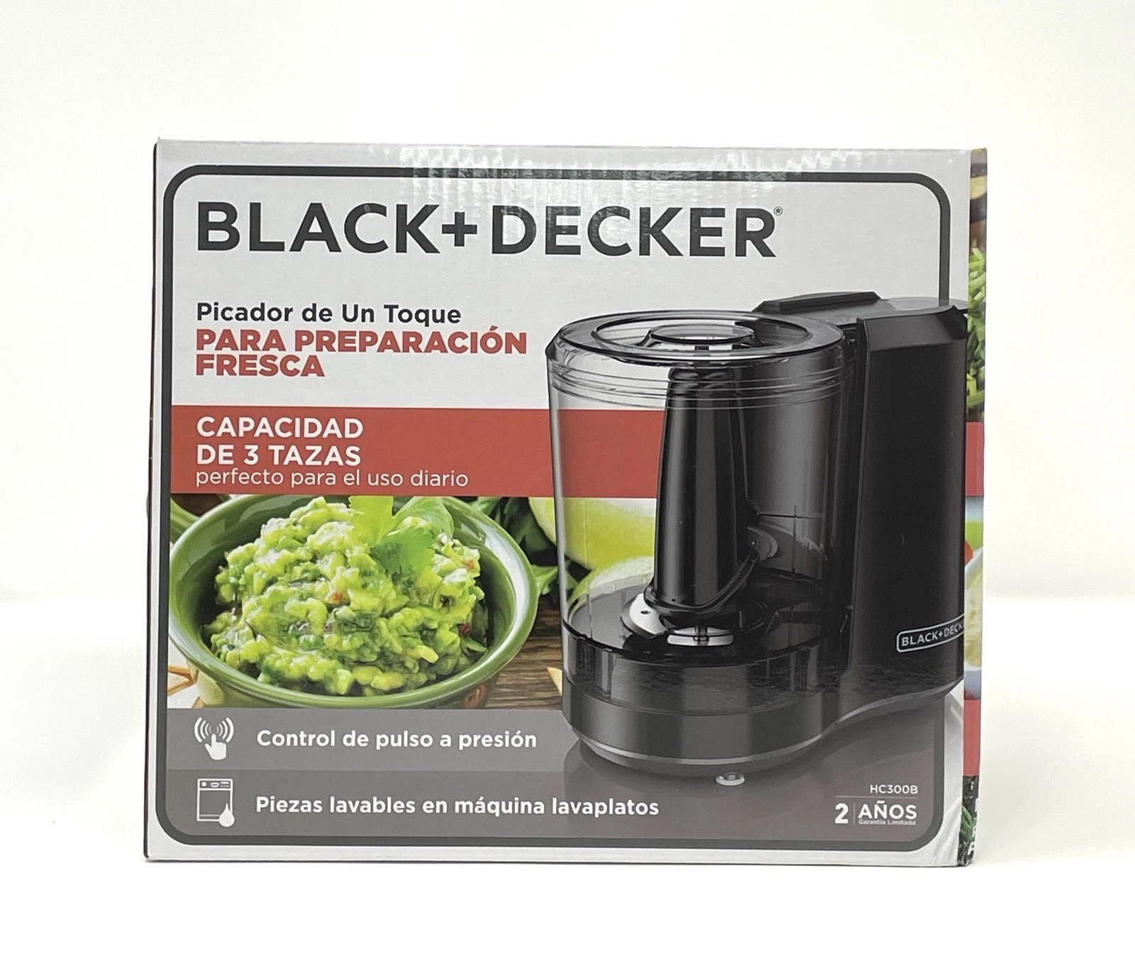 Black & Decker Fresh Prep One Touch Chopper HC300B 3 Cup Capacity New in Box