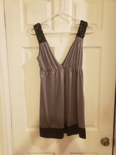 Authentic GUESS SEXY Dress Grey Blk PS