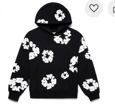 Denim Tears Cotton Wreath Hoodie Black Size (Large) Brand New %100 Authentic