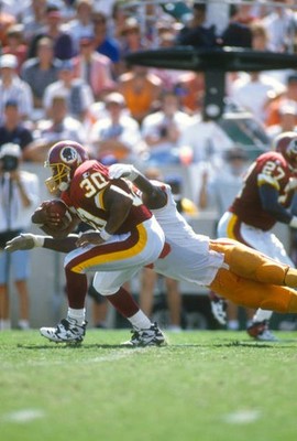 Brian Mitchell Washington Redskins carries the ball v the Tampa Ba- Old Photo 7