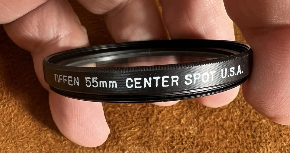 Tiffen 55mm Center Spot Camera Lens Filter – Optical Glass Screw-On w/ Case - Image 4 of 4