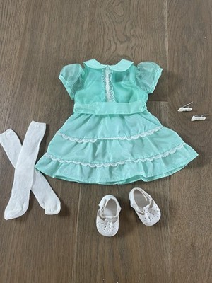 American Girl Doll Emily Bennett green recital outfit complete set