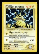 Lt. Surge's Electabuzz (6) Unlimited Holo Gym Heroes 006/132 HP Pokémon TCG on eBay
