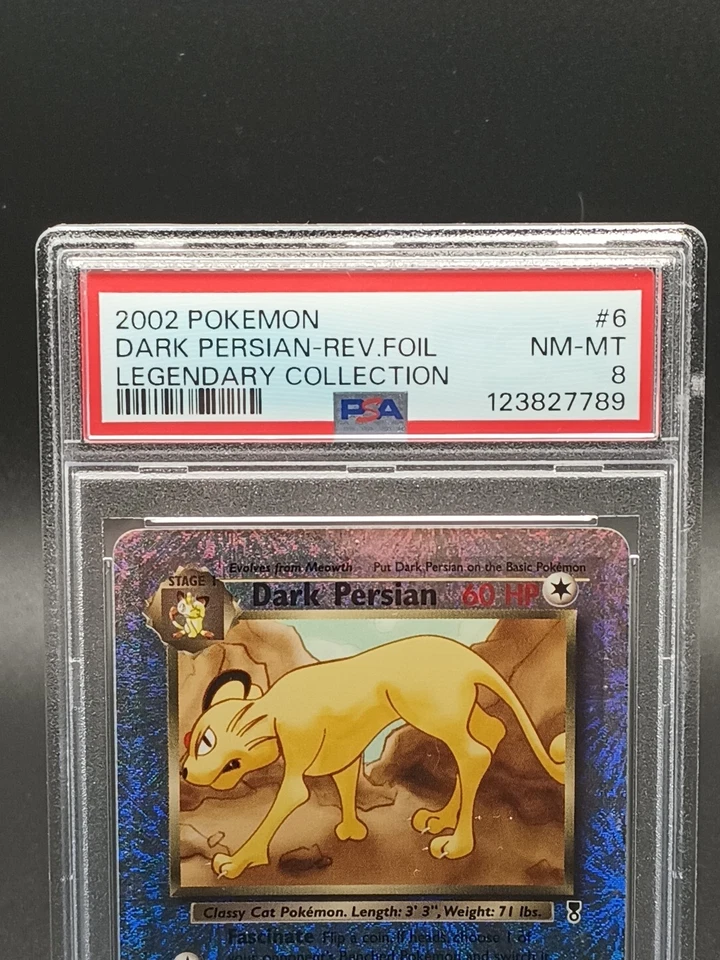 Dark Persian 6/110 Legendary Collection Reverse Holo PSA 8 NM-MT - Image 4 of 4