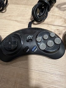 SEGA Genesis Model 1, MK-1601 Console  With 3 Controllers And A Game