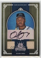 2005 Donruss Diamond Kings 11/25 Delmon Young #401 Auto 0o48