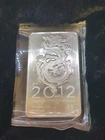 2012 Year of the Dragon 10 oz .999 Fine Silver Bar Chinese Lunar New Year