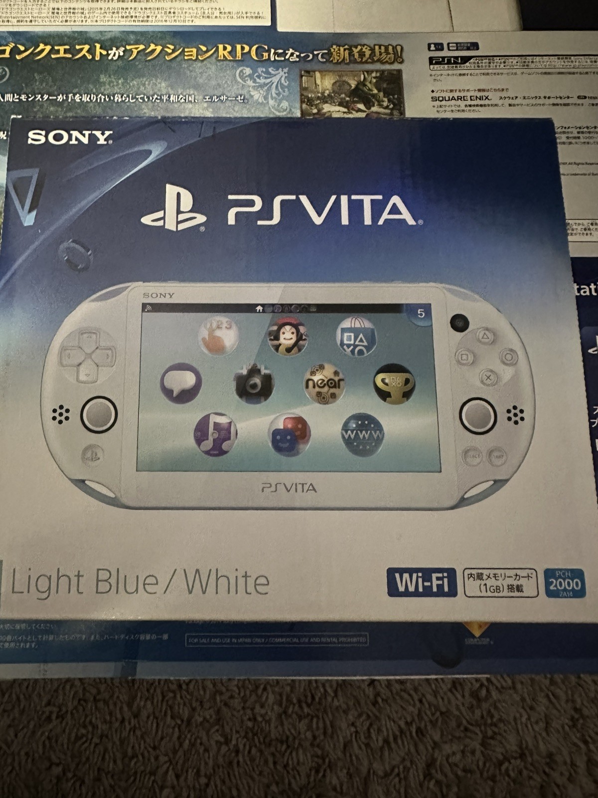 Japanese Sony Ps vita 2000 White & Pink w/accessories