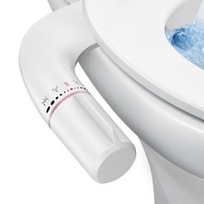 Bidet Attachment For Existing Toilet Seats Ultra-Slim Non Electric Dual Nozzle