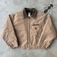 Vintage Y2K Carhartt J97 SDL brown Detroit work wear jacket