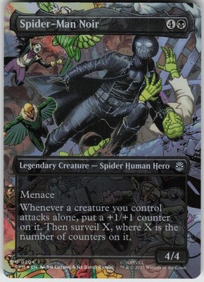 Foil Spider-Man Noir (Borderless) 204 Marvel's Spider-Man U
