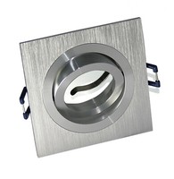 LED Einbaustrahler Einbaurahmen Einbauleuchte Eckig GU10 Fassung Schwenkbar 360°