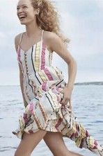 NWT J. Crew Womens Striped Maxi Dress in Multicolor Stripes. Size 0.