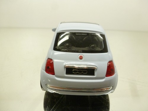 WELLY 43605 FIAT NUOVA NEW 500 PULLBACK - LIGHT BLUE 1:34 - GOOD CON. - 216 - Imagen 3 de 7