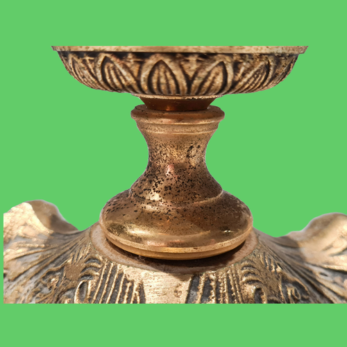 lampe lanterne luminaire torche bronze pattes et tête de Lion + globe - Bild 19 von 24